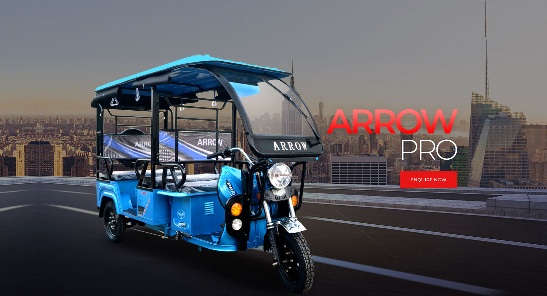 Lightining Blue E-Rickshaw